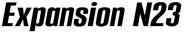 Expansion N23 Font