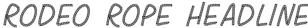 Rodeo Rope Headline Font