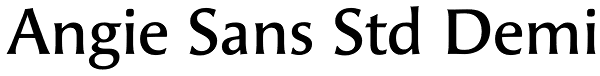 Angie Sans Std Demi Font