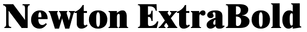 Newton ExtraBold Font