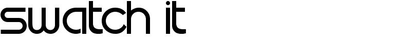 Swatch it Font