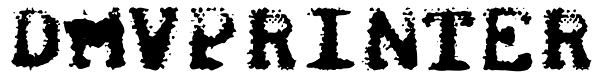 DMVPrinter Font