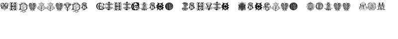 Intellecta Monograms Random Samples Three.vfb Font