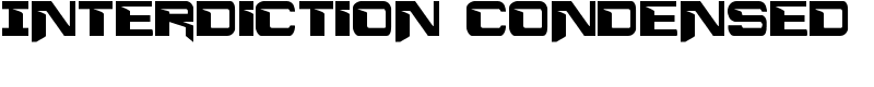 Interdiction Condensed Font