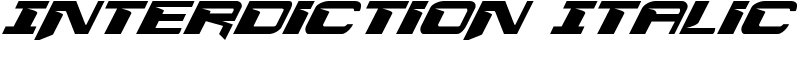 Interdiction Italic Font