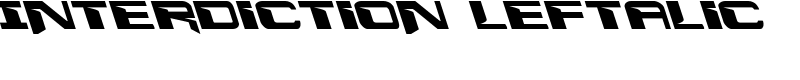 Interdiction Leftalic Font