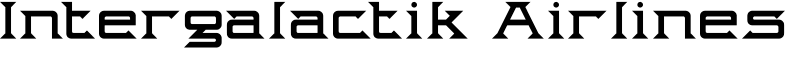 Intergalactik Airlines Font