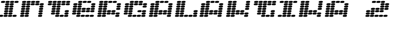 Intergalaktika 2 Font
