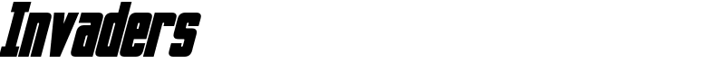 Invaders Font