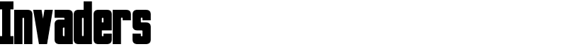 Invaders Font