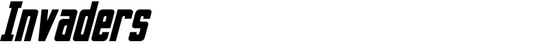 Invaders Font
