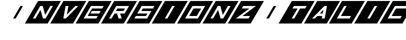 InversionzItalic Font