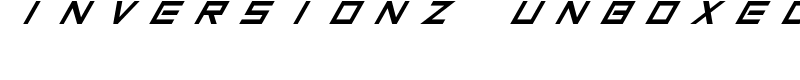 Inversionz Unboxed Font
