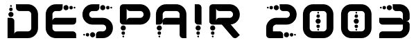Despair 2003 Font