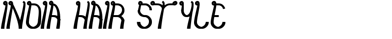 india hair style Font