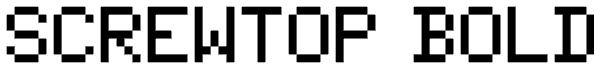 Screwtop Bold Font