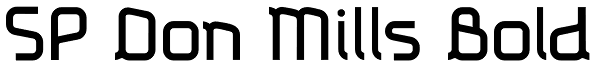 SP Don Mills Bold Font