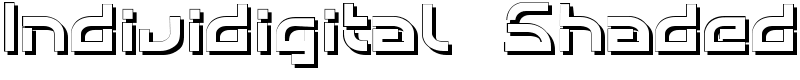 Individigital Shaded Font