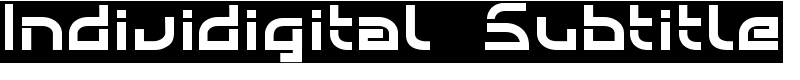 Individigital Subtitle Font
