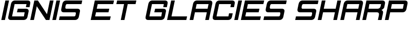 Ignis et Glacies Sharp Font