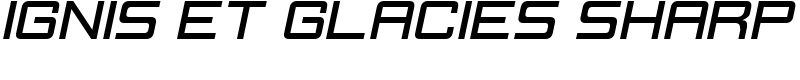 Ignis et Glacies Sharp Font