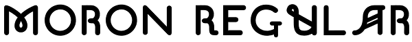 Moron Regular Font