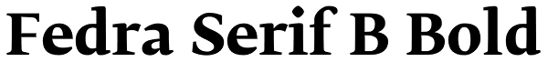 Fedra Serif B Bold Font