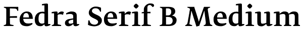 Fedra Serif B Medium Font