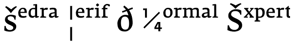 Fedra Serif B Normal Expert Font