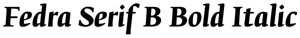 Fedra Serif B Bold Italic Font