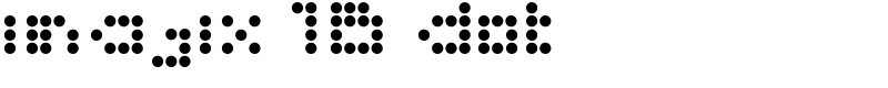 imajix 16 dot Font