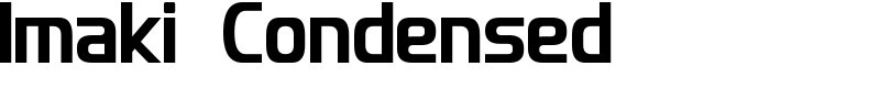 Imaki Condensed Font