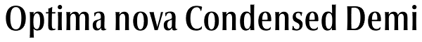 Optima nova Condensed Demi Font