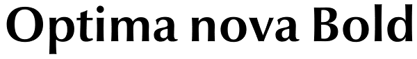 Optima nova Bold Font