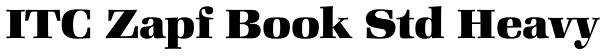 ITC Zapf Book Std Heavy Font