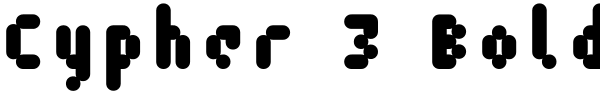 Cypher 3 Bold Font