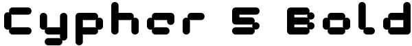 Cypher 5 Bold Font