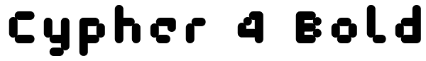 Cypher 4 Bold Font