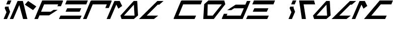Imperial Code Italic Font