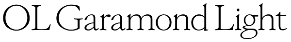 OL Garamond Light Font