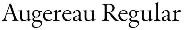 Augereau Regular Font