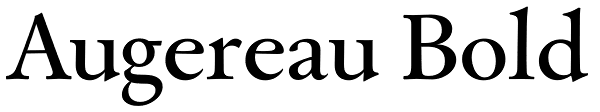 Augereau Bold Font
