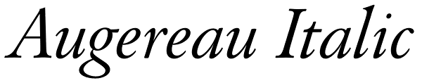 Augereau Italic Font