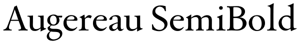 Augereau SemiBold Font