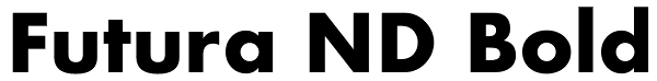 Futura ND Bold Font