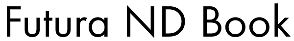 Futura ND Book Font