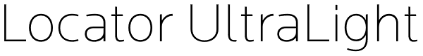 Locator UltraLight Font