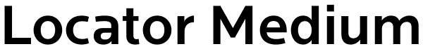 Locator Medium Font
