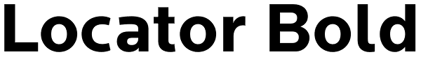 Locator Bold Font