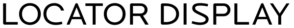 Locator Display Font